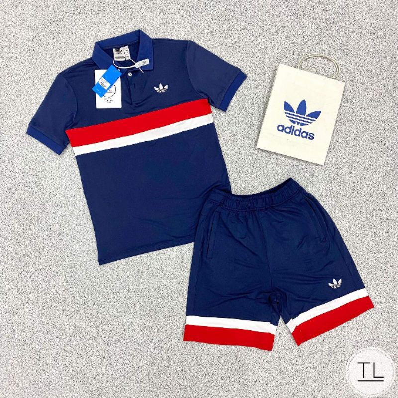 Set quần áo polo ngắn thời trang nam ADIDAS