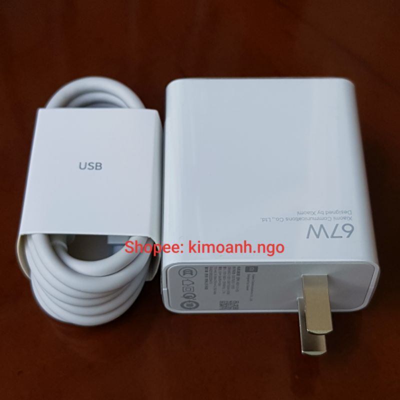 Bộ Sạc Nhanh 67W Xiaomi Redmi, Poco New Seal.