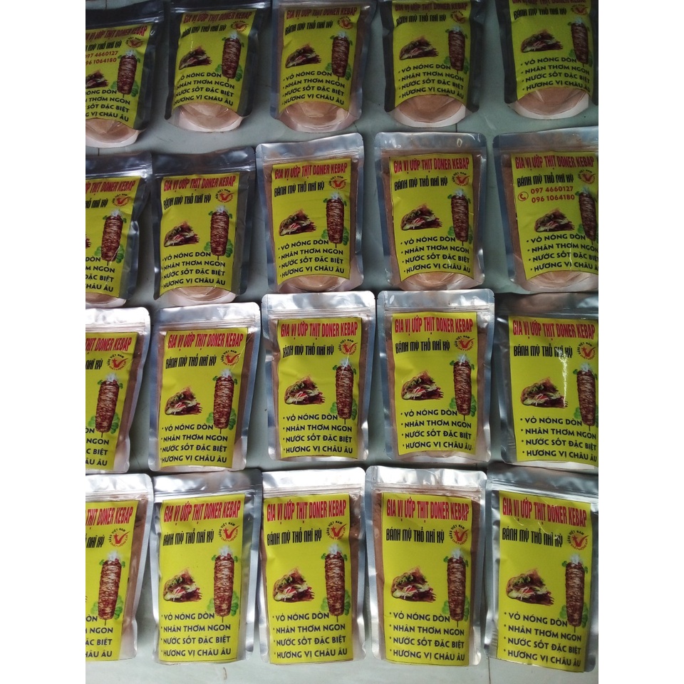 Gia vị ướp thịt nướng Doner Kebab ngon tuyệt hảo