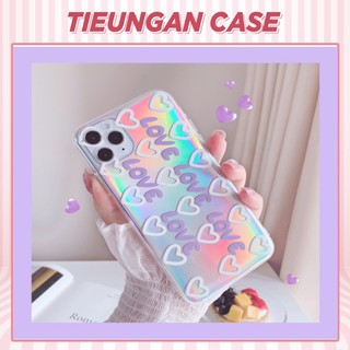 Ốp lưng iphone Love viền trong chống ố kèm phản quang 7/7plus/8/8plus/x/xr/xs/xsmax/11/12/mini/pro/max/plus/promax