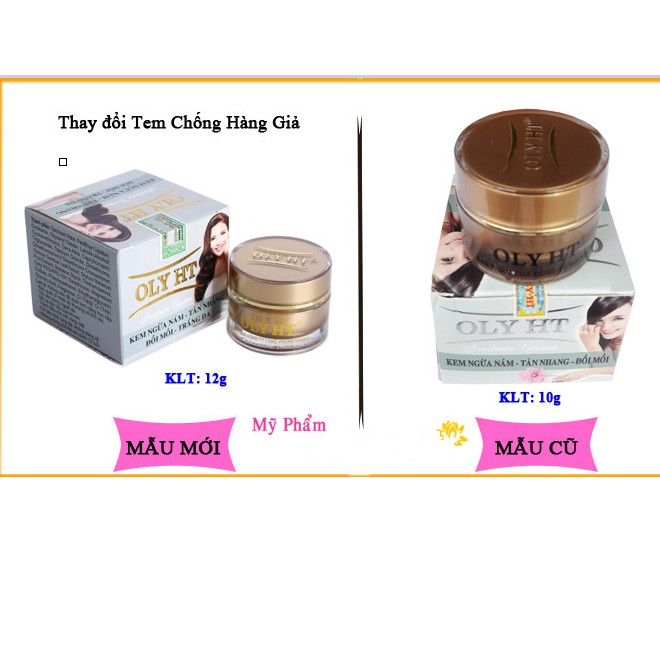 Kem ngừa nám - tàn nhang - đồi mồi - trắng da Oly HT 12g