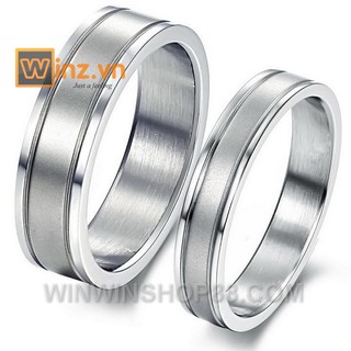 Nhẫn cặp tình nhân N158 (màu bạc) - Winz.vn