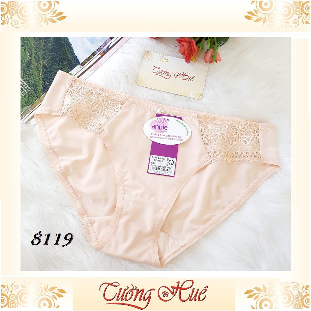 Quần lót nữ annie QE 8119 thun lạnh phối ren.