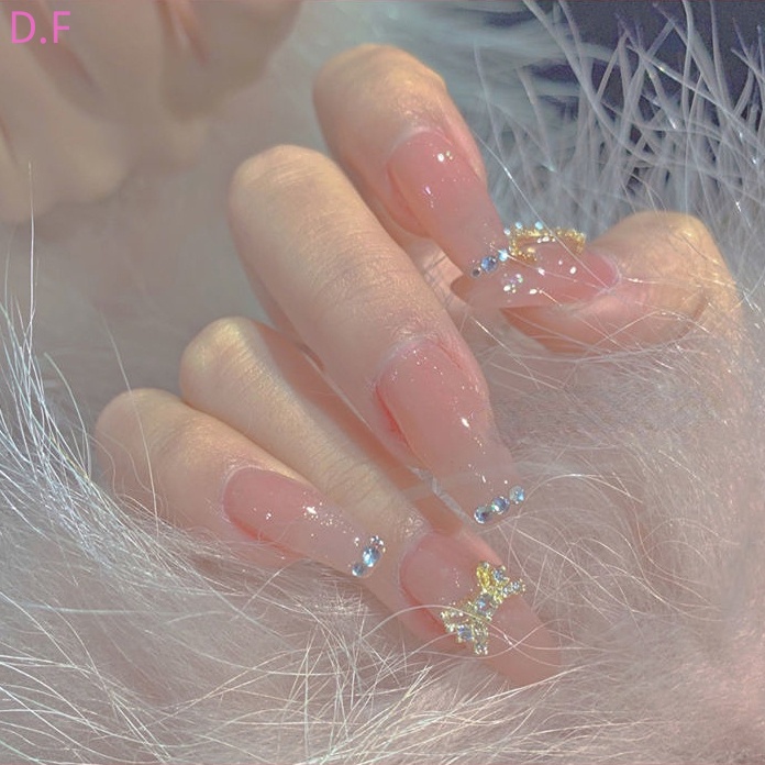 Keo Sơn Móng Tay Màu Xanh Dương Trong Suốt Chuyên Dùng