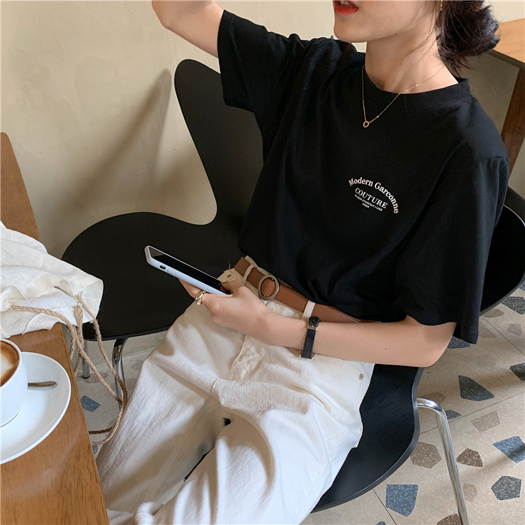 Áo Thun Ngắn Tay Dáng Rộng In Chữ 40830 | BigBuy360 - bigbuy360.vn