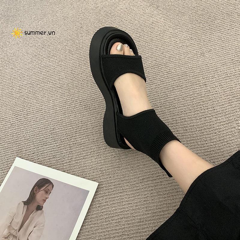 Giày Sandal Hở Ngón Đế Dày Phong Cách Mùa Hè Thời Trang Mới 2022 Cho Nữ