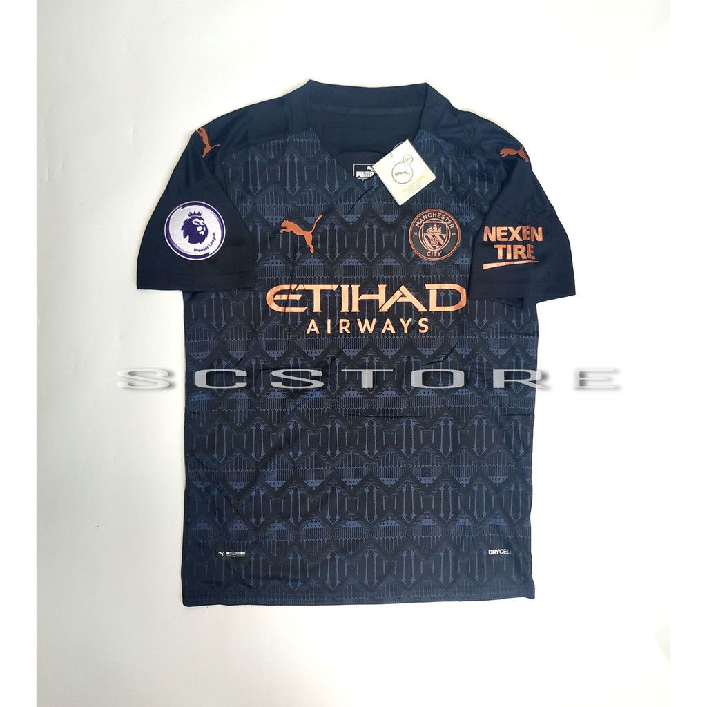 Áo Thun Jersey Manchester City Away 2020 / 2021 Futsal Cho Nam