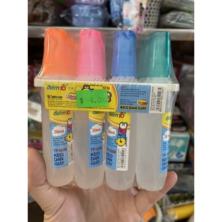 Hồ dán giấy, keo dán giấy điểm 10 tl 30ml