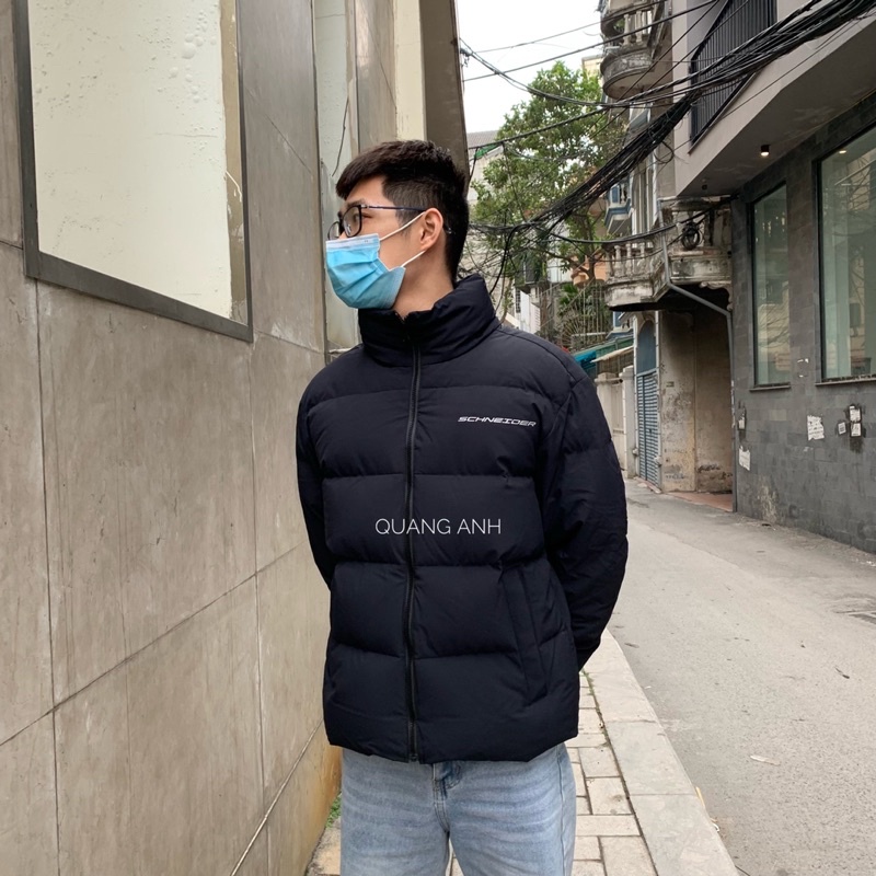 Áo phao lông vũ Schneider cản gió siêu ấm siêu nhẹ