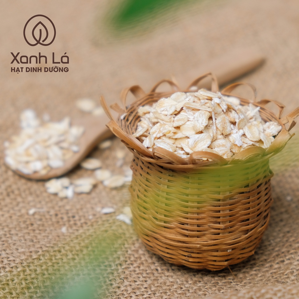 Yến mạch tươi nguyên cám cán mỏng XANH LÁ nhập khẩu Úc ăn liền, ăn kiêng healthy, mẹ bầu, ăn dặm