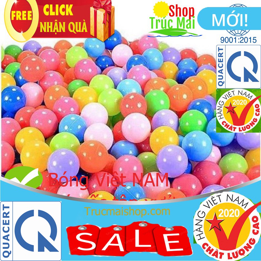 Combo 10 quả bóng nhựa mềm thả chậu tắm