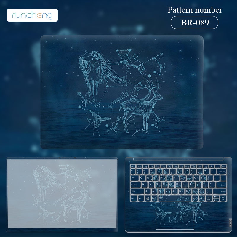 Nhãn dán nhiều họa tiết dễ thương trang trí cho máy tính xách tay Acer Asus Dell Lenovo 12/ 13/ 14/ 15/ 17 Inch