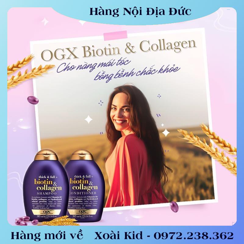 Bộ gội xả Biotin Collagen của Đức- Nội địa Đức Đủ Bill