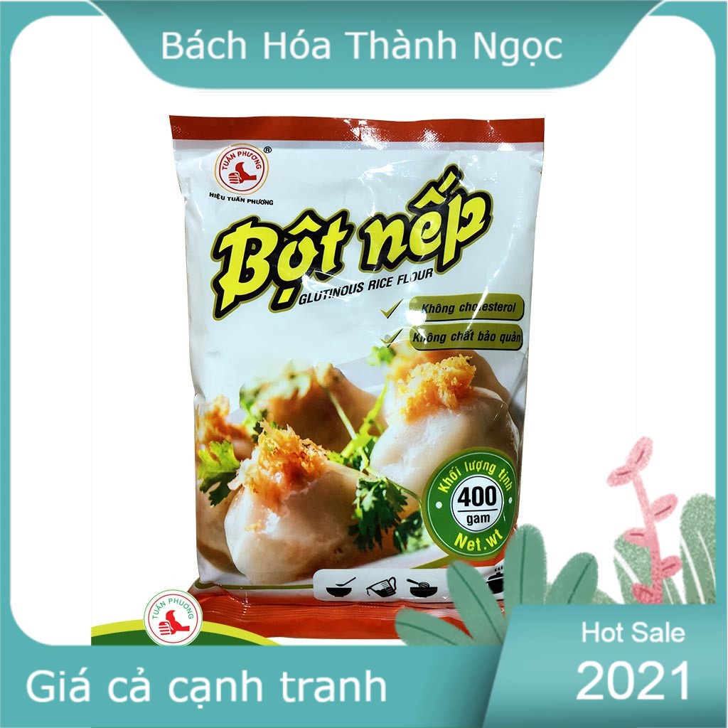 (FREESHIP Từ 50K) Bột nếp Tuấn Phương 400g Hàng date mới