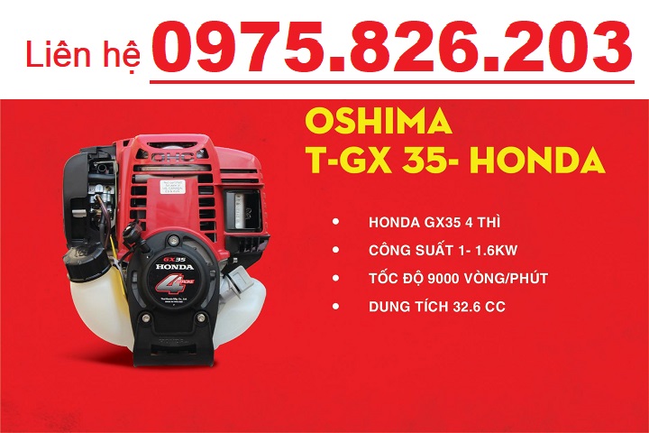 Máy Cắt Cỏ 4 Thì Oshima T-GX 35 1000W – Động Cơ Honda