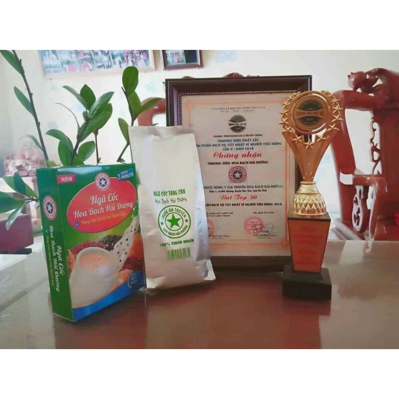 Bột ngũ cốc Hoa Bạch Hải Đường handmade 500g loại mới | BigBuy360 - bigbuy360.vn