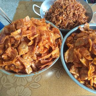 Mực, cá ngào Qui Nhơn, hũ 500gr, Nhà làm