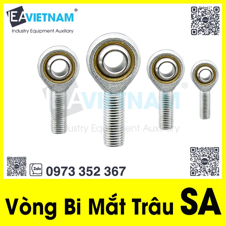 Vòng bi mắt trâu SA ...T/K 5mm 6mm 8mm 10mm 12mm 14mm 16mm 18mm 20mm T/K M6 M8