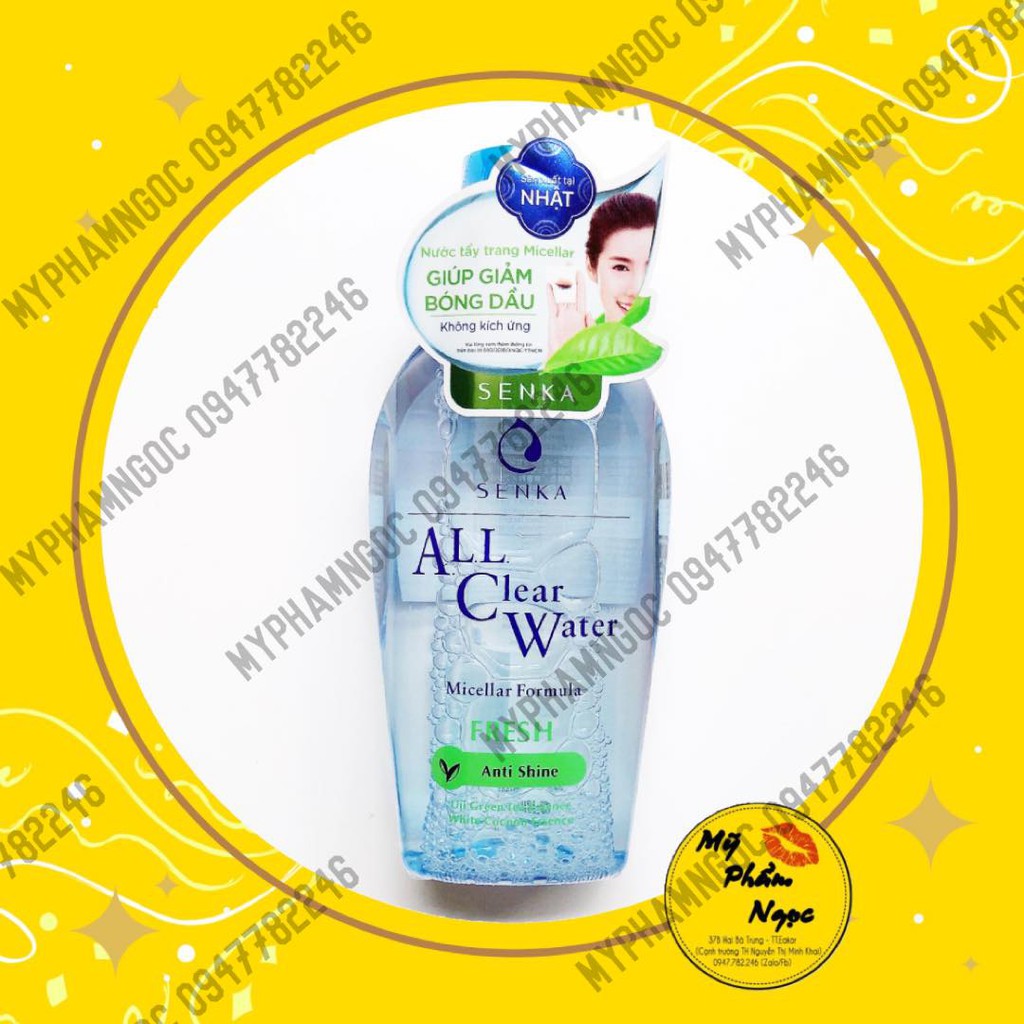 Nước Tẩy Trang Sạch Thoáng Senka Trà Xanh A.L.L.Clear Water Fresh 230ml
