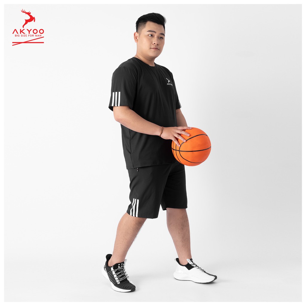 Áo Thun Thể Thao Bigsize, Áo Thun Cỡ Lớn, Áo Thun Cho Người Béo (Thương hiệu Akyoo) size 80-140kg | BigBuy360 - bigbuy360.vn