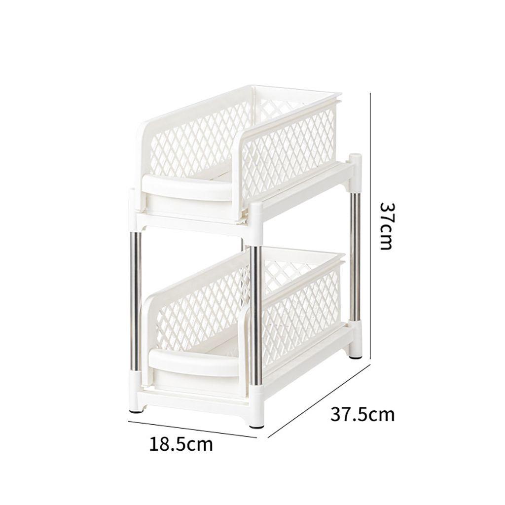 Giỏ Trượt Đựng Đồ Dùng Nhà Bếp 2 Tầng Tiện Dụng