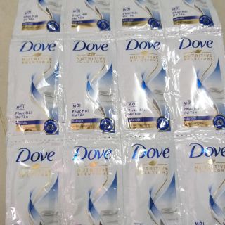 Combo 5 dây dầu gội - dầu xả DOVE 6g ( 12 gói/1 dây)