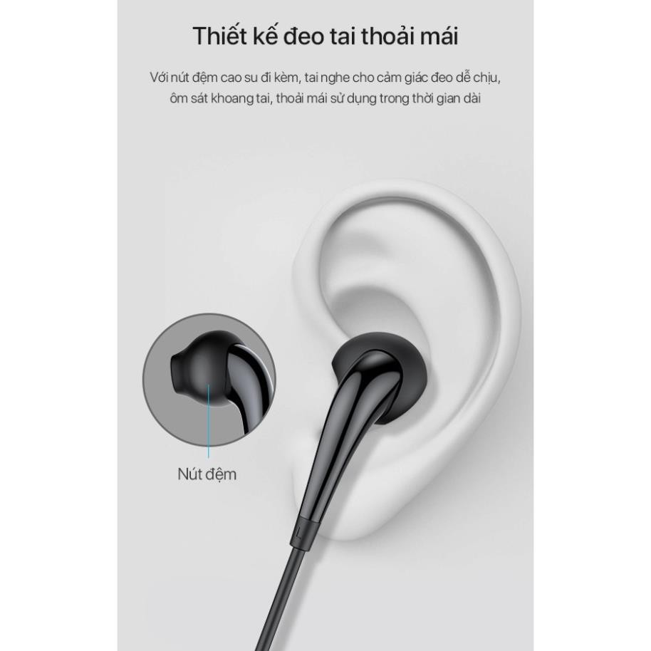 Tai Nghe Nhét Tai Có Dây ROBOT RE701 Nghe Nhạc Đàm Thoại - Cổng Kết Nối 3.5mm - Âm Thanh Sắc Nét - BẢO HÀNH 12 THÁNG