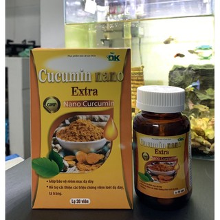 Viên uống Giảm Viêm Loét Dạ, Dày tá tràng CUCUMIN Nano extra Hộp 30 Viên
