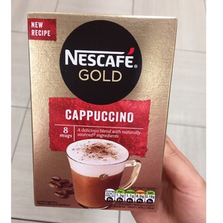 Cà phê hòa tan NesCafe Gold Cappuccino hộp 124g (hộp 8 gói)
