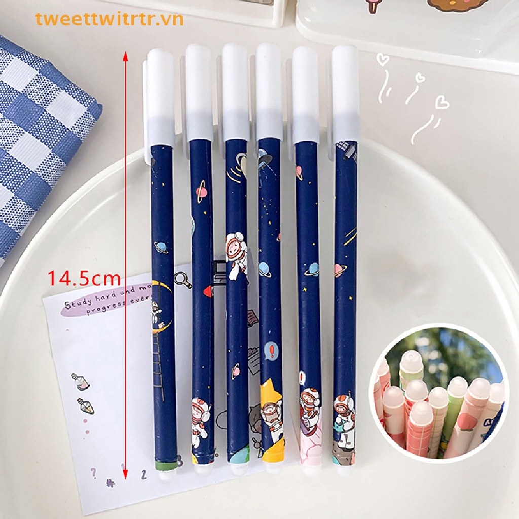 Set 6 Bút Bi Ngòi 0.5mm Có Thể Tẩy Xóa Màu Xanh Dương