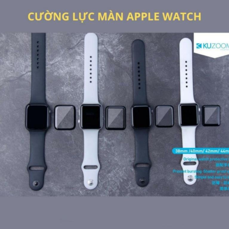 Kính cường lực Apple watch viền dẻo 3D Kuzoom chính hãng