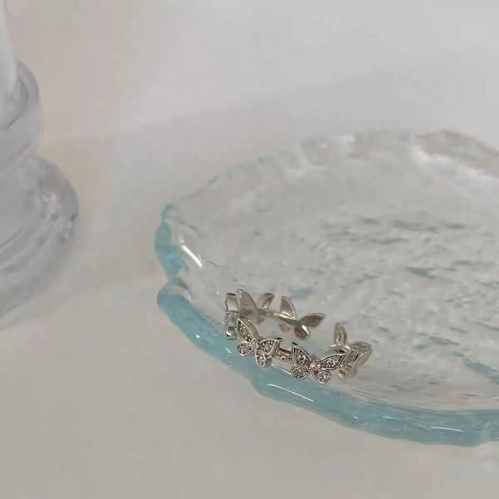 Nhẫn Hở Hình Bướm Đơn Giản Dễ Điều Chỉnh Phong Cách Hàn Quốc