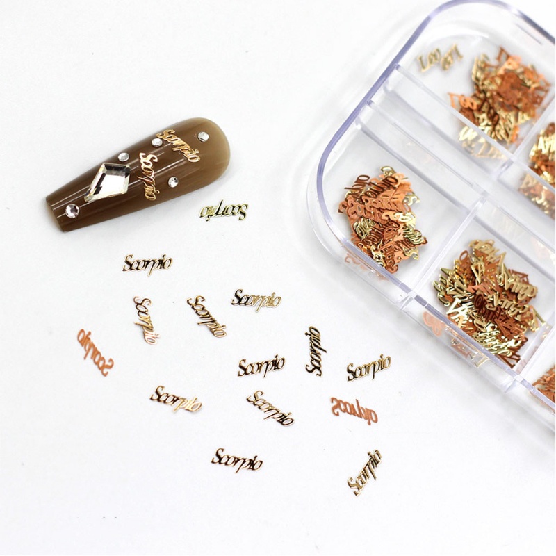 [Hàng mới về] Phụ kiện trang trí móng tay thủ công chủ đề 12 cung hoàng đạo