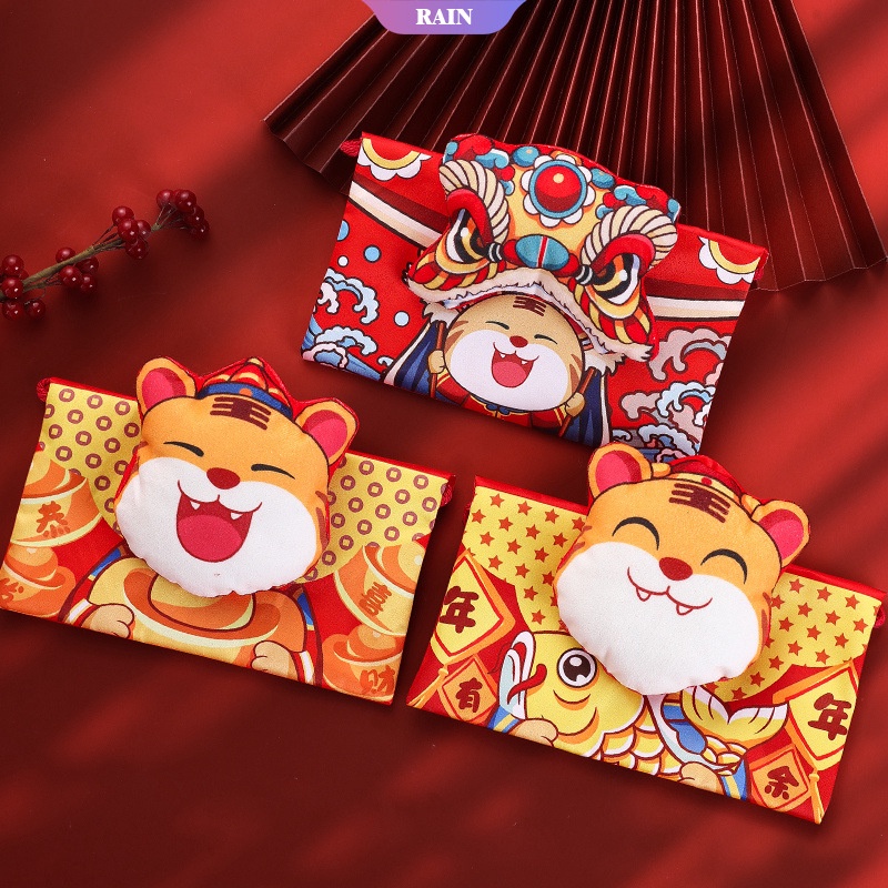 Bao Lì Xì Năm Mới Màu Đỏ Phong Cách Trung Hoa