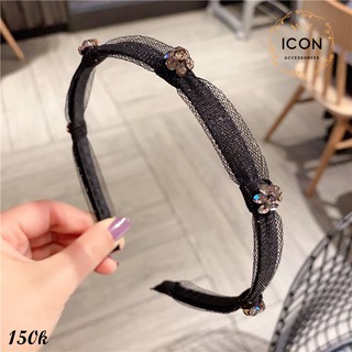 Bờm đính đá nhí hàn quốc cao cấp. 4 màu - kẹp tóc nơ, phụ kiện tóc, bờm