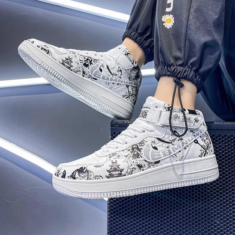 Giày Thể Thao Mềm In Hình Luffy ONE PIECE Thời Trang Chất Lượng Cao Trẻ Trung Cho Nam