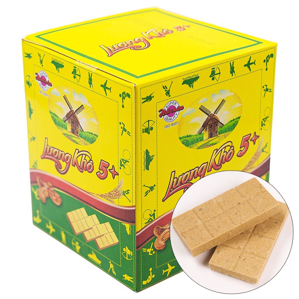 Lương khô 5 sao Hải Châu ,lương khô siêu ngon ăn sáng Hà Nội [Hộp 10 gói x 70gr]