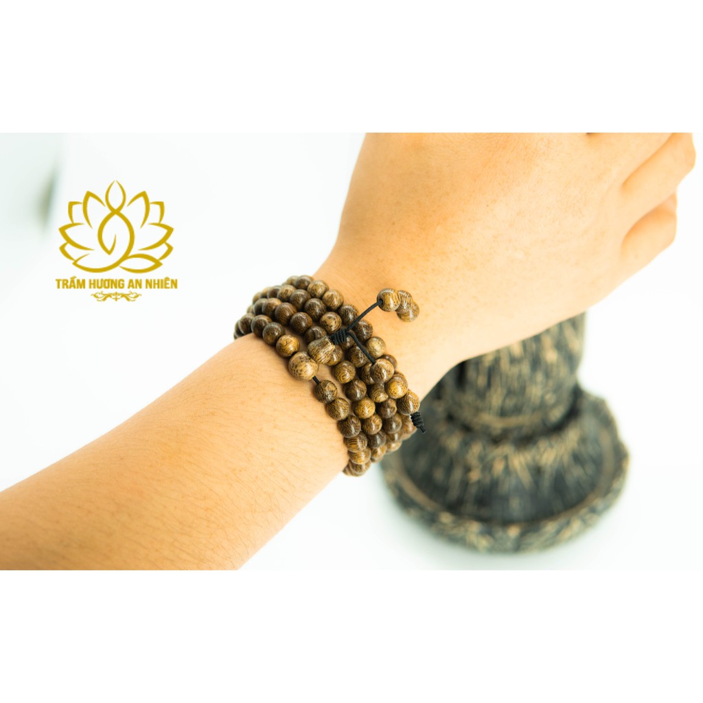 [Mã FAJGT8 giảm 15% đơn 99K] Vòng Trầm Hương An Nhiên 108 Hạt - 6mm -Nữ - Trầm Hương Tự Nhiên Cao Cấp | BigBuy360 - bigbuy360.vn