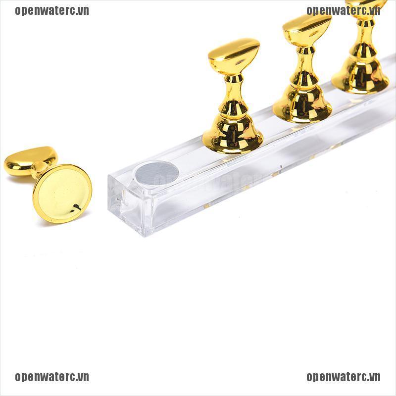 1 Bộ Giá Đỡ Trưng Bày Móng Tay Bằng Acrylic Pha Lê