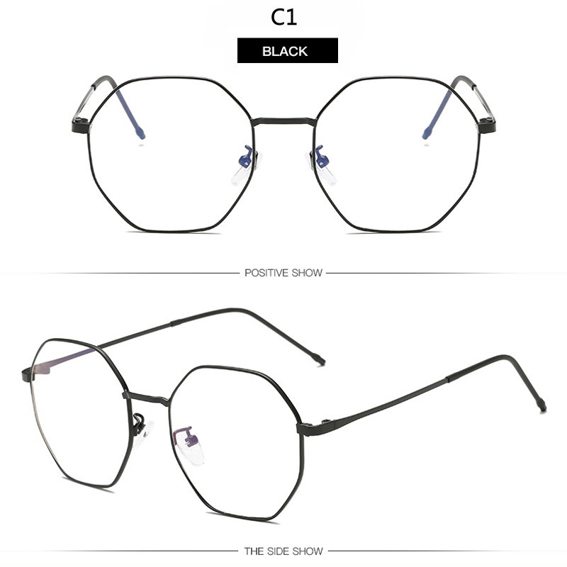 Gọng kính lục giác thời trang cho nam nữ