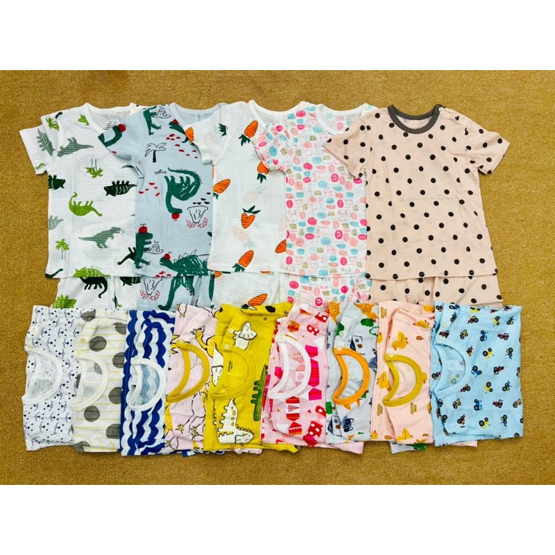 Bộ cộc/đùi The Minou xuất Hàn bé trai chất cotton sợi tre