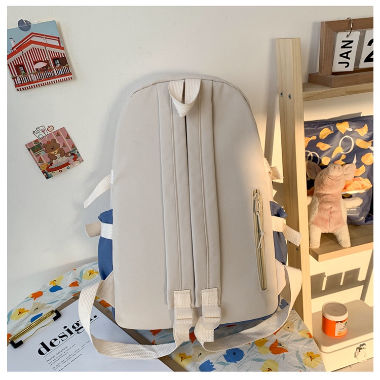 Balo YADOU màu tương phản sức chứa lớn thời trang dễ thương cho bé gái học sinh