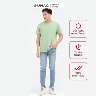 Áo thun nam trơn cổ tròn GUMAC ATNB619