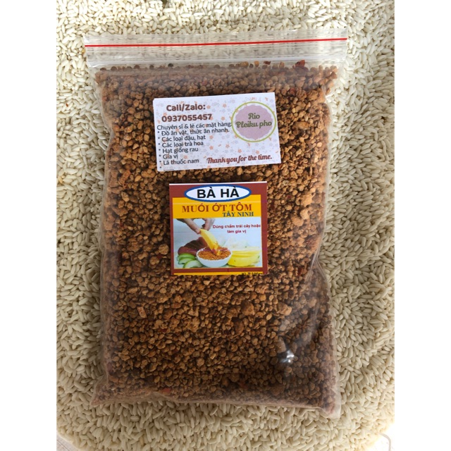 500gr muối tôm ớt siêu cay Bà Hà