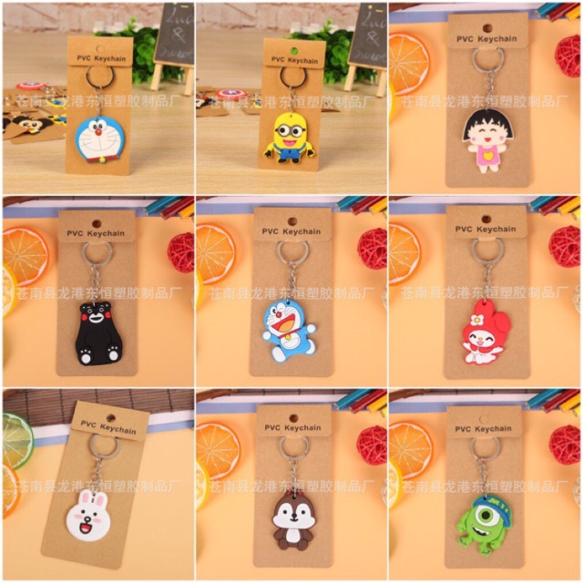 Combo móc khoá loại to dễ thương