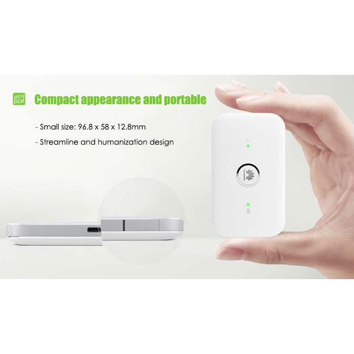 Bộ Phát Wifi 4G Huawei E5573 Bản Quốc Tế Tốc Độ 150Mbps Cực Nhỏ Gọn - Huawei ZONG 4G E5573