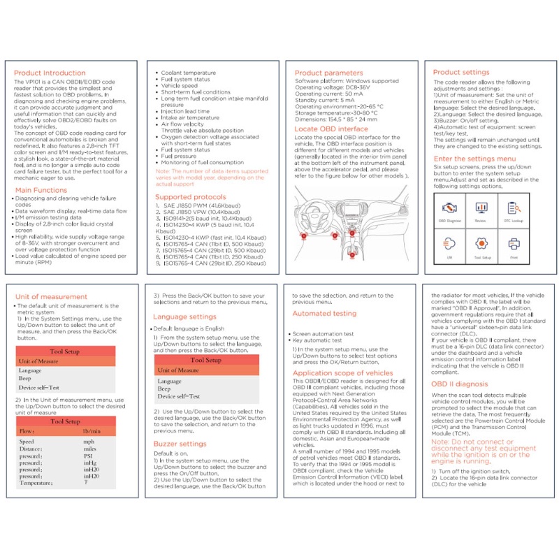 Thiết bị quét mã hóa Bluetooth 4.0 WIFI ELM 327 USB Viecar ELM 327 V2.2 PIC18F25K80 OBD2