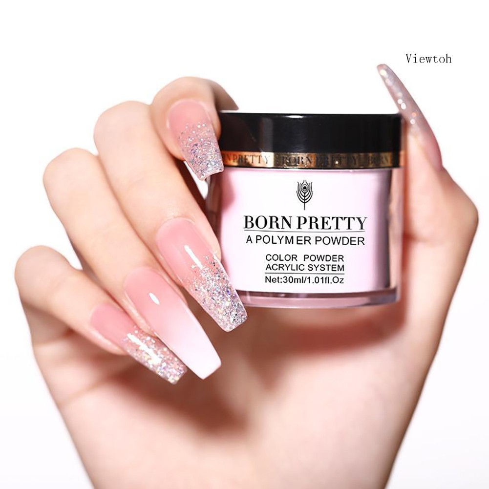 (Hàng Mới Về) Bột Acrylic Đắp Móng Tay Lâu Trôi Born Pretty 30ml