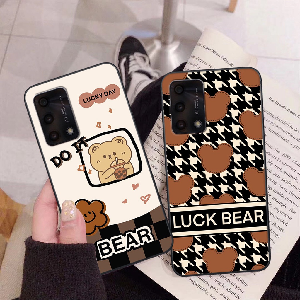 Ốp lưng Oppo A95 happy day, gấu bear dễ thương - BỀN - ĐẸP -BAO GIÁ TOÀN THỊ TRƯỜNG