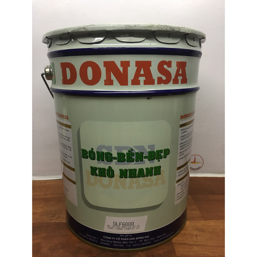 Sơn dầu Đồng Nai Donasa màu vàng DLF6000-21kg